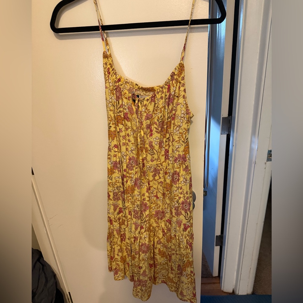 Yellow floral dress
